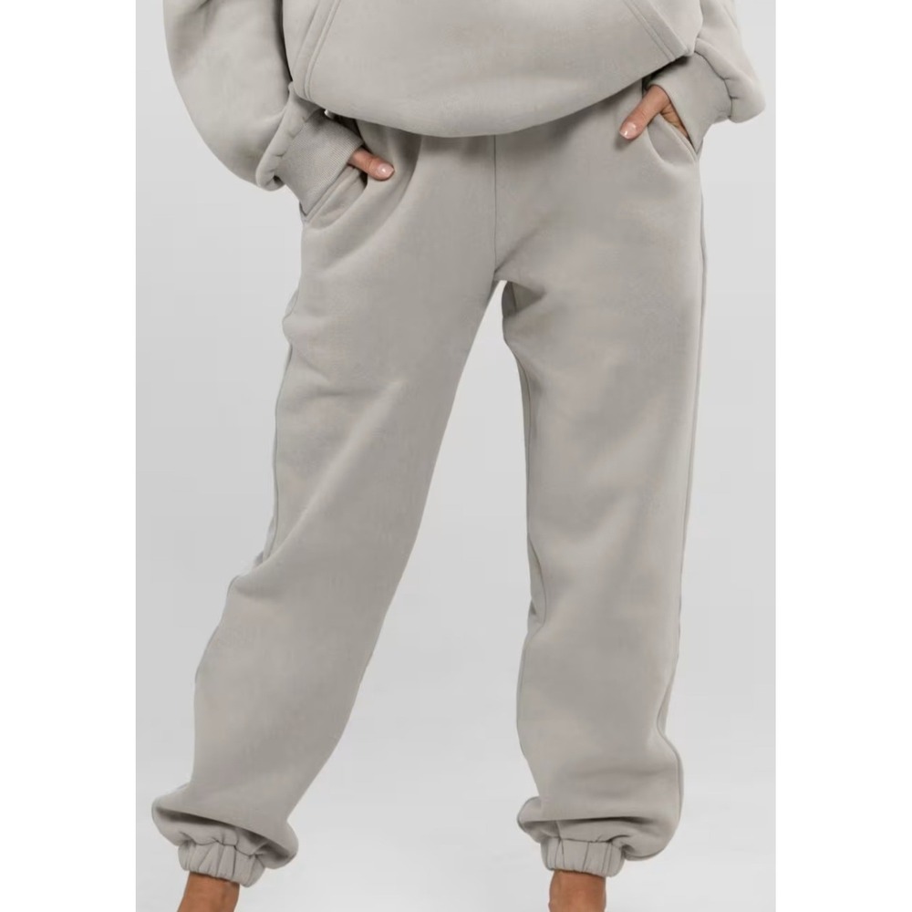 Comfrt Travel essentials Joggers Sweatpants‎ Stone Large NEW
